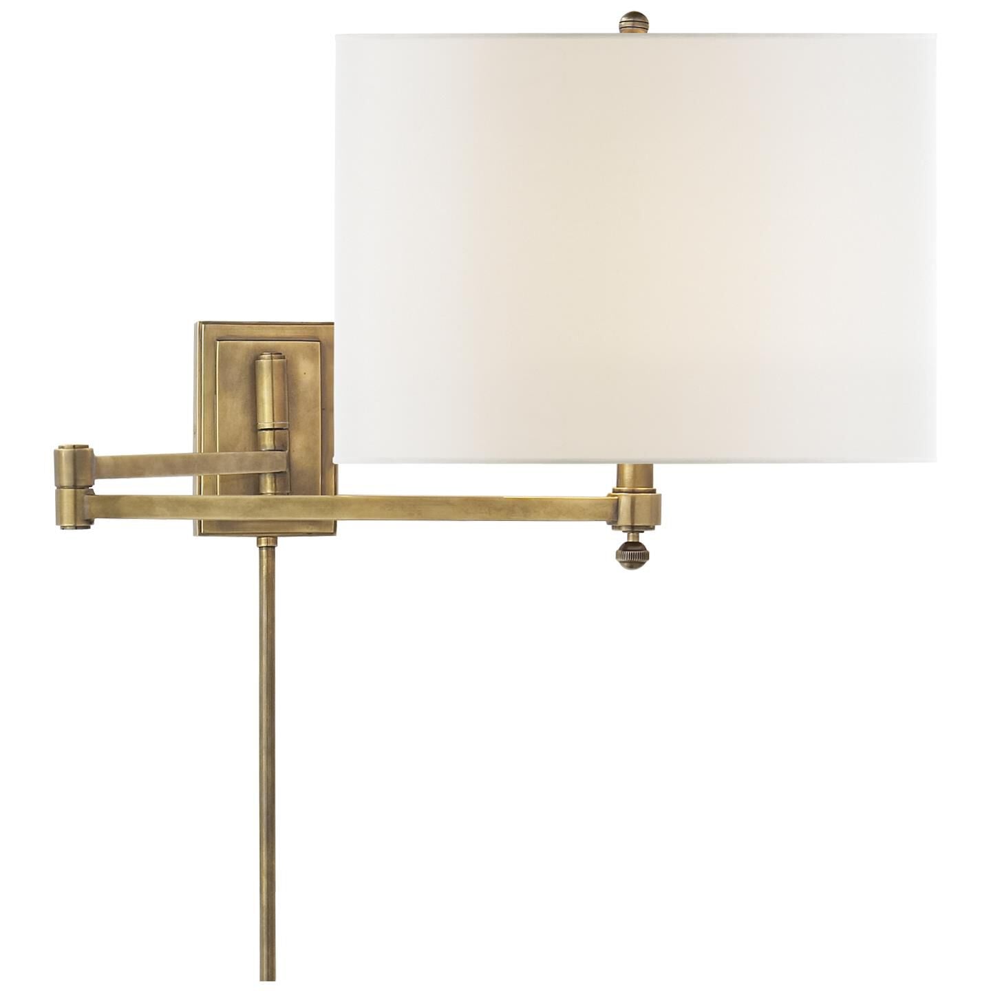 Visual Comfort Signature Collection Thomas O'Brien Hudson Wall Swing Lamp Hudson - TOB 2204HAB-L - Modern Contemporary