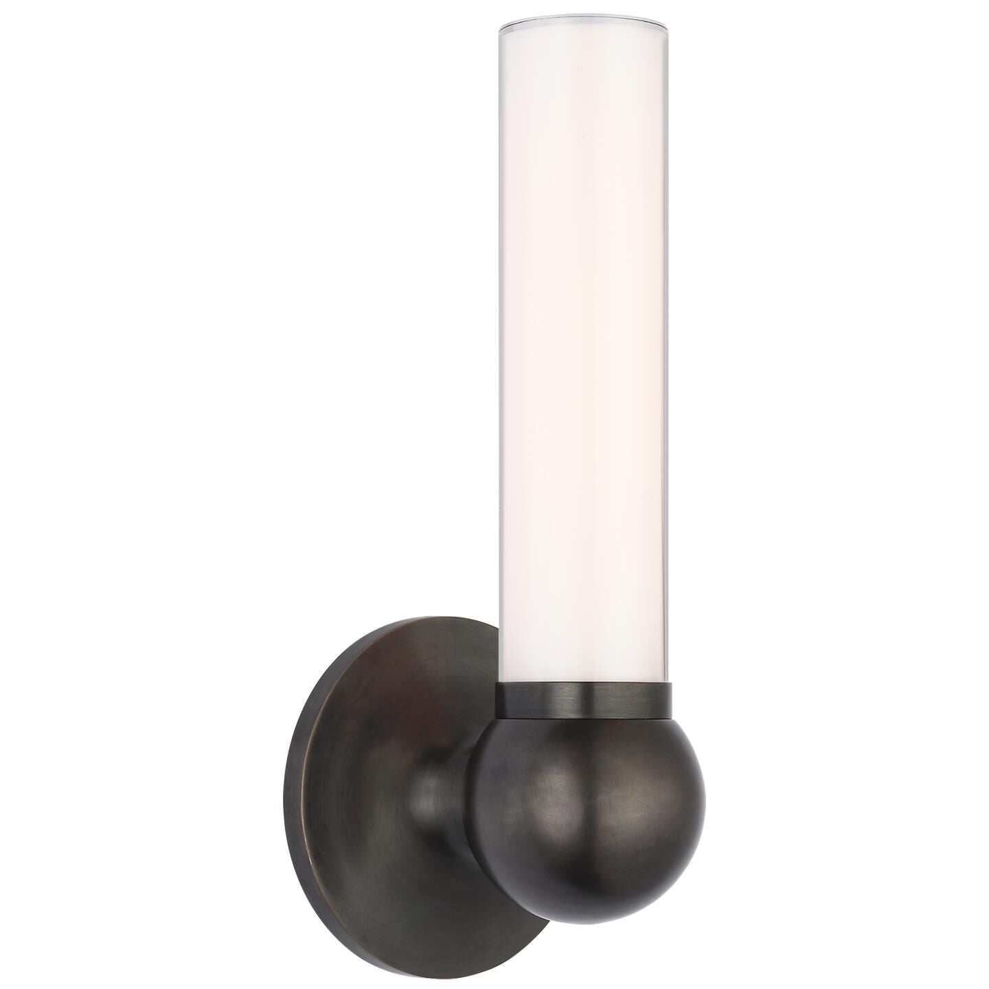 Visual Comfort Signature Collection Thomas O'Brien Jeffery 11 Inch LED Wall Sconce Jeffery - TOB 2775BZ-WG - Art Deco