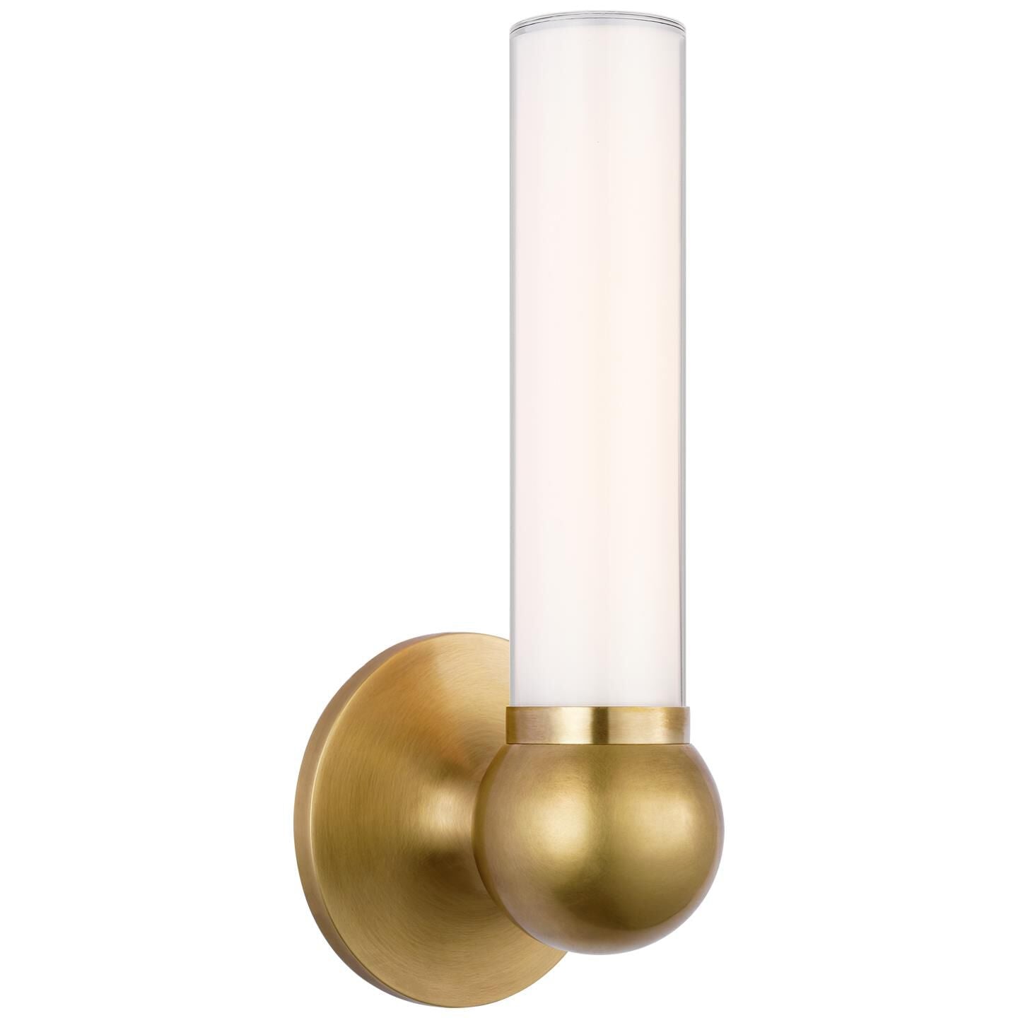 Visual Comfort Signature Collection Thomas O'Brien Jeffery 11 Inch LED Wall Sconce Jeffery - TOB 2775HAB-WG - Art Deco