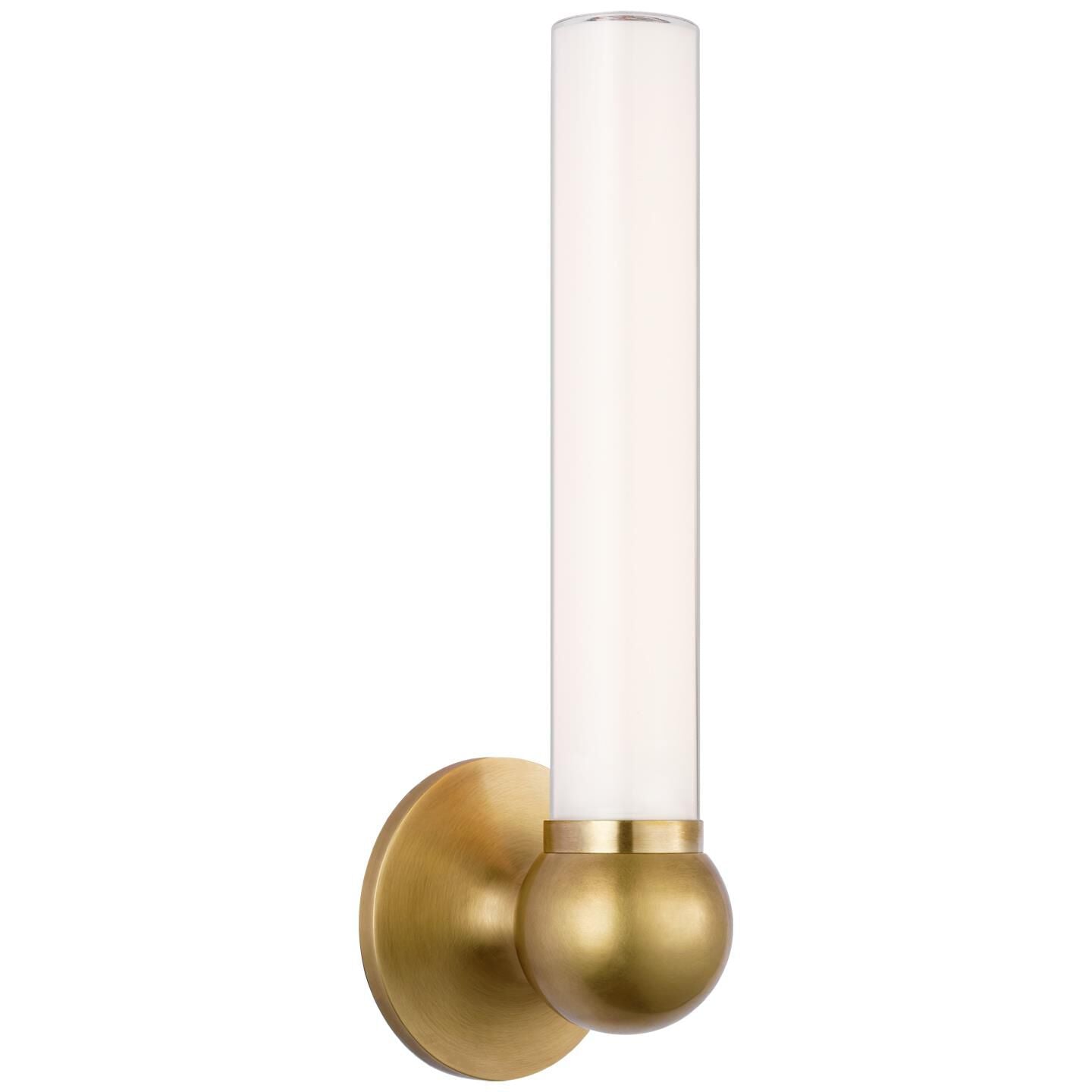 Visual Comfort Signature Collection Thomas O'Brien Jeffery 14 Inch LED Wall Sconce Jeffery - TOB 2776HAB-WG - Art Deco