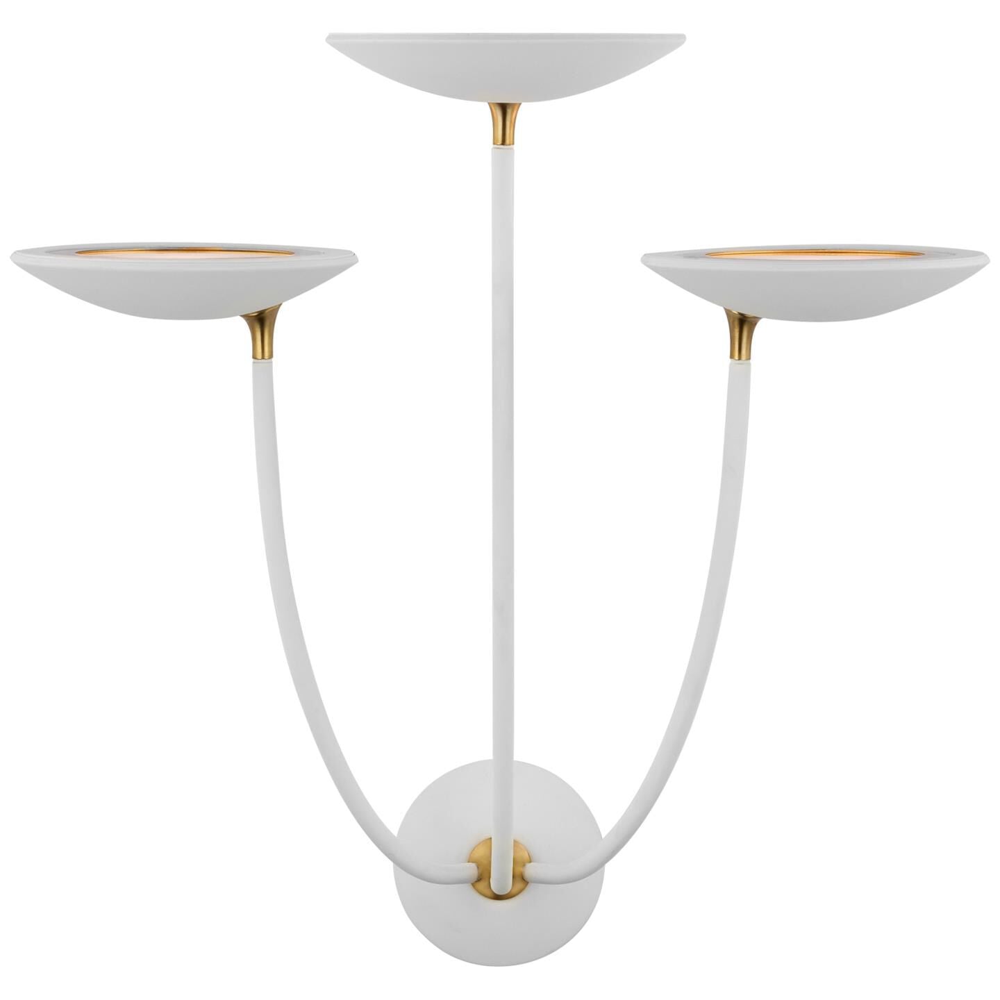 Visual Comfort Signature Collection Thomas O'Brien Keria 23 Inch LED Wall Sconce Keria - TOB 2785WHT-HAB - Art Deco