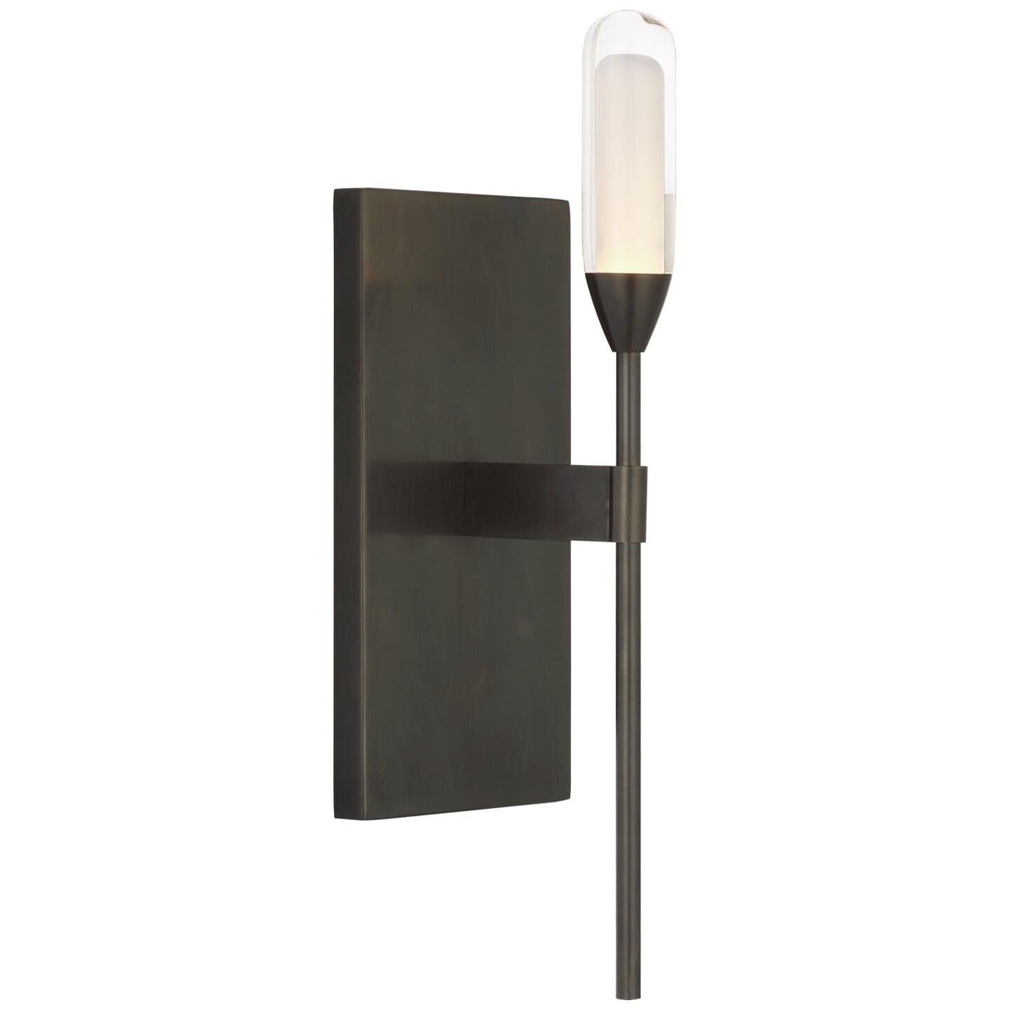 Visual Comfort Signature Collection Peter Bristol Overture 12 Inch LED Wall Sconce Overture - PB 2030BZ-CG - Art Deco
