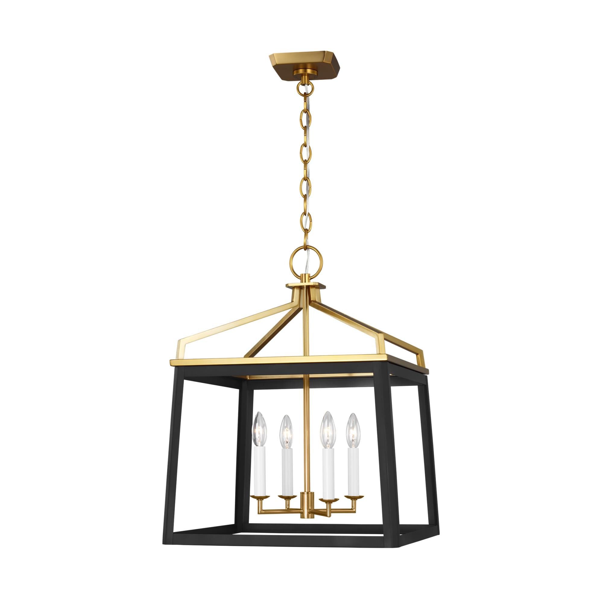 Visual Comfort Studio Collection Carlow 18 Inch Cage Pendant Carlow - CC1554MBKBBS - Transitional