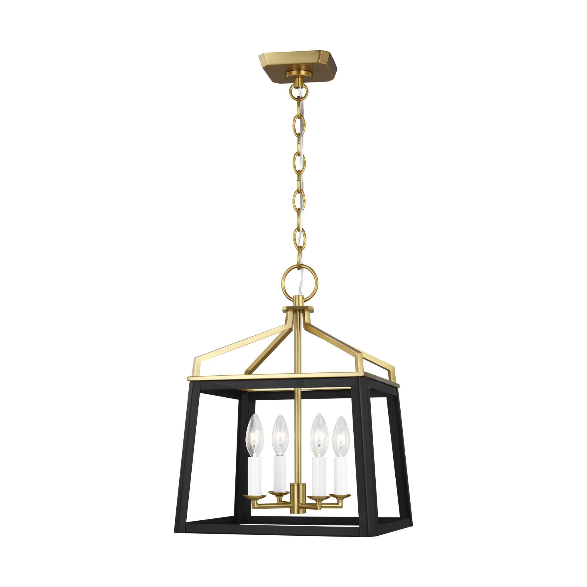 Visual Comfort Studio Collection Carlow 13 Inch Cage Pendant Carlow - CC1564MBKBBS - Transitional