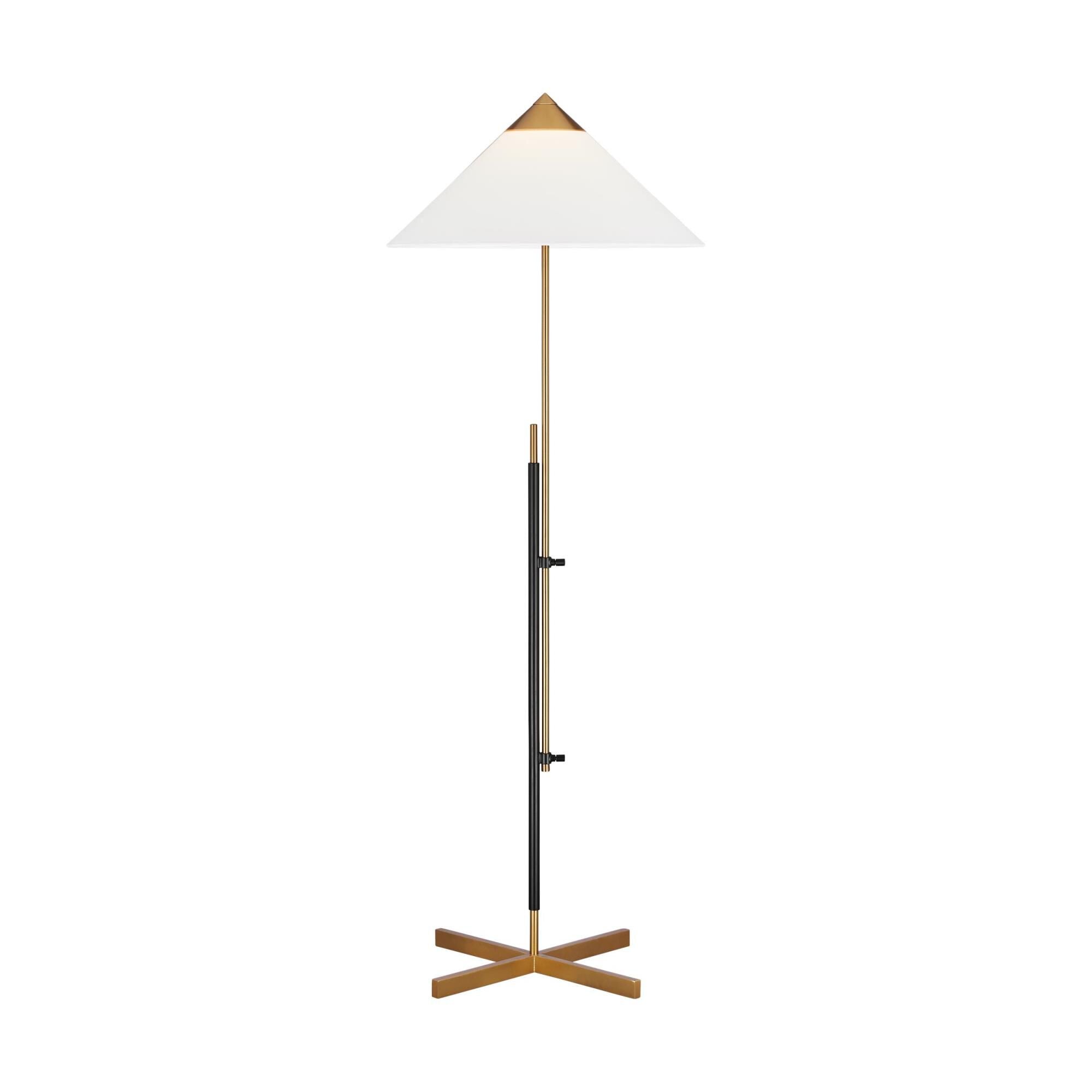 Visual Comfort Studio Collection Kelly Wearstler Franklin 57 Inch Floor Lamp Franklin - KT1291BBSBNZ1 - Art Deco