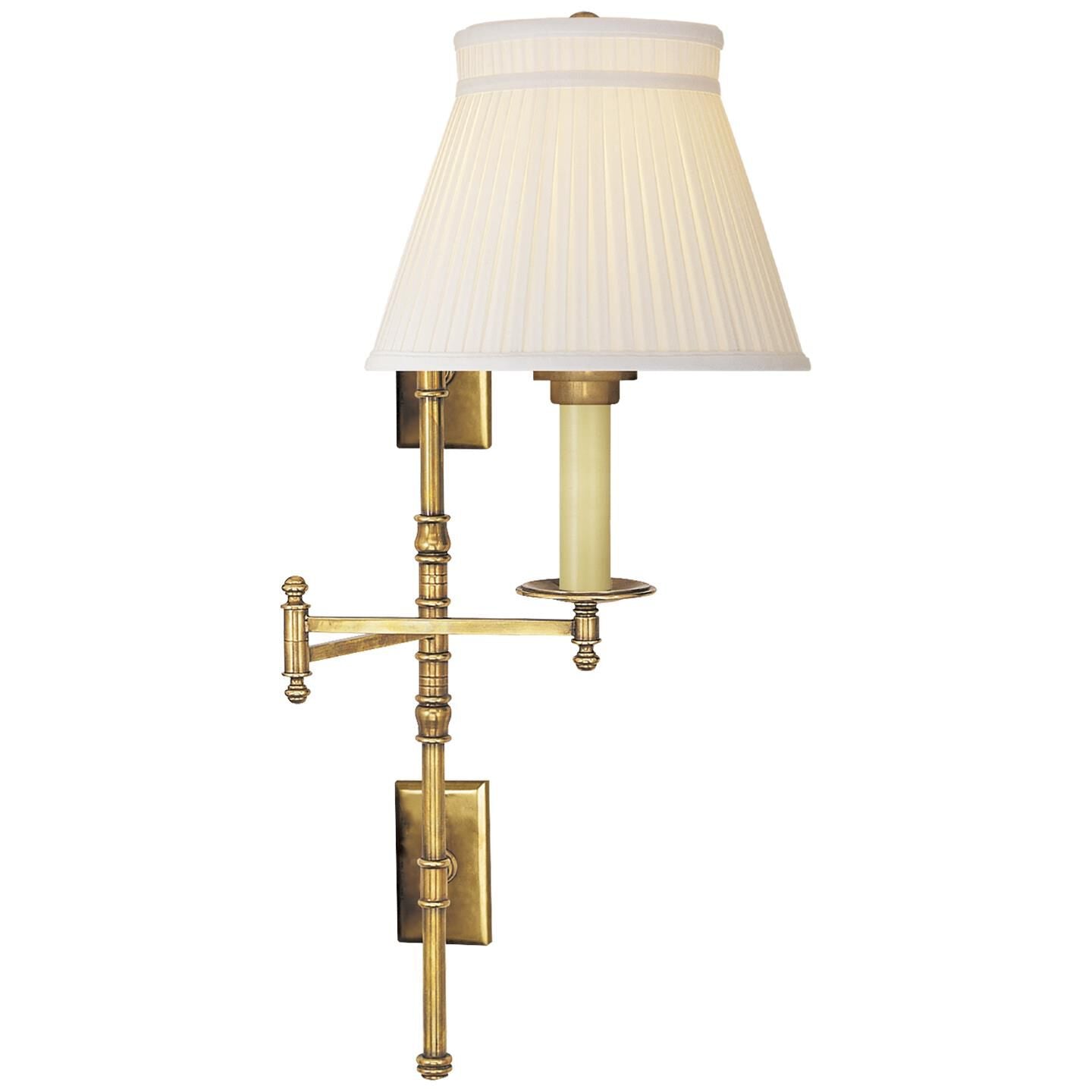 Visual Comfort Signature Collection Chapman and Myers Dorchester Wall Swing Lamp Dorchester - CHD 5102AB-SC - Transitional