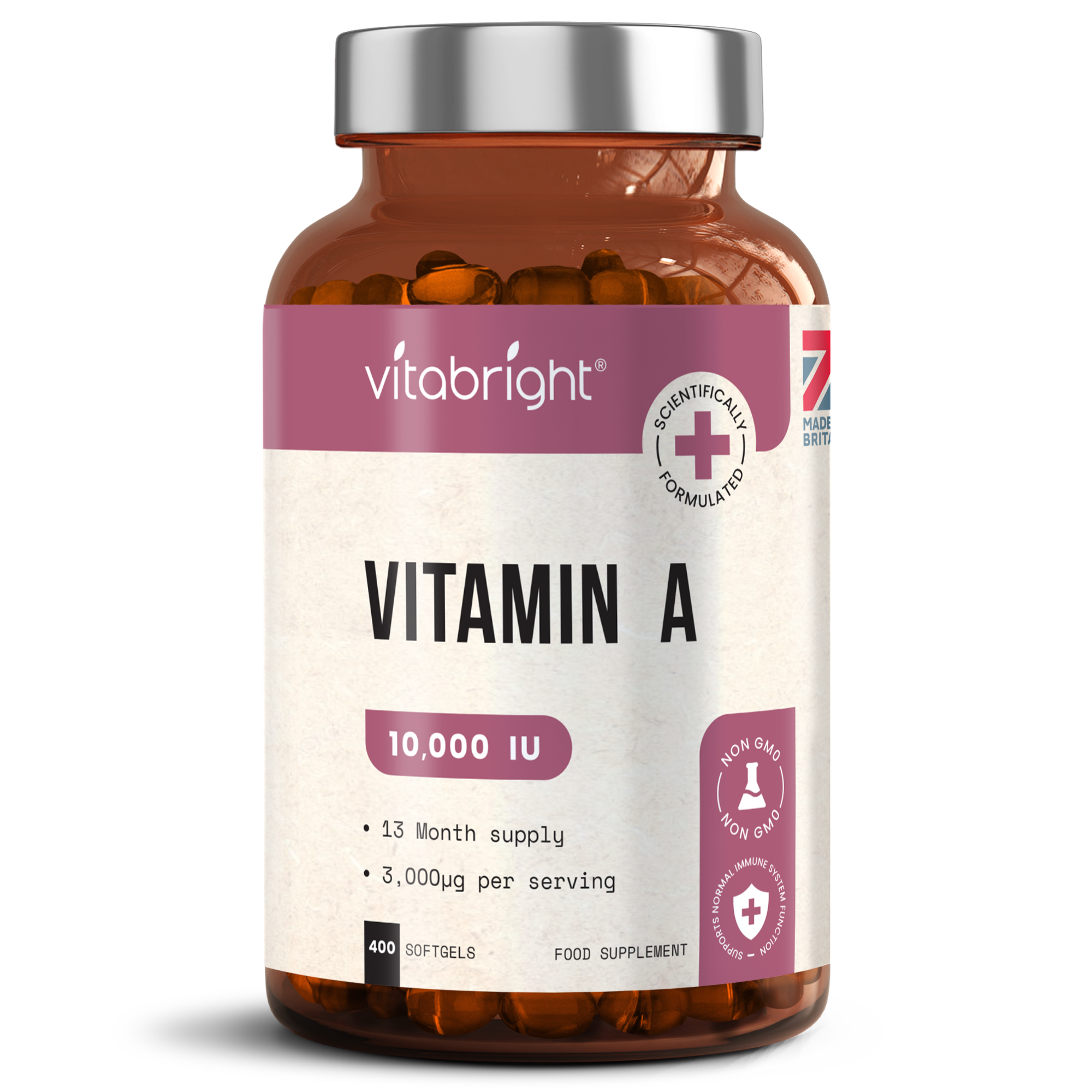 Vitamin A | 10,000 IU | 400 Softgels