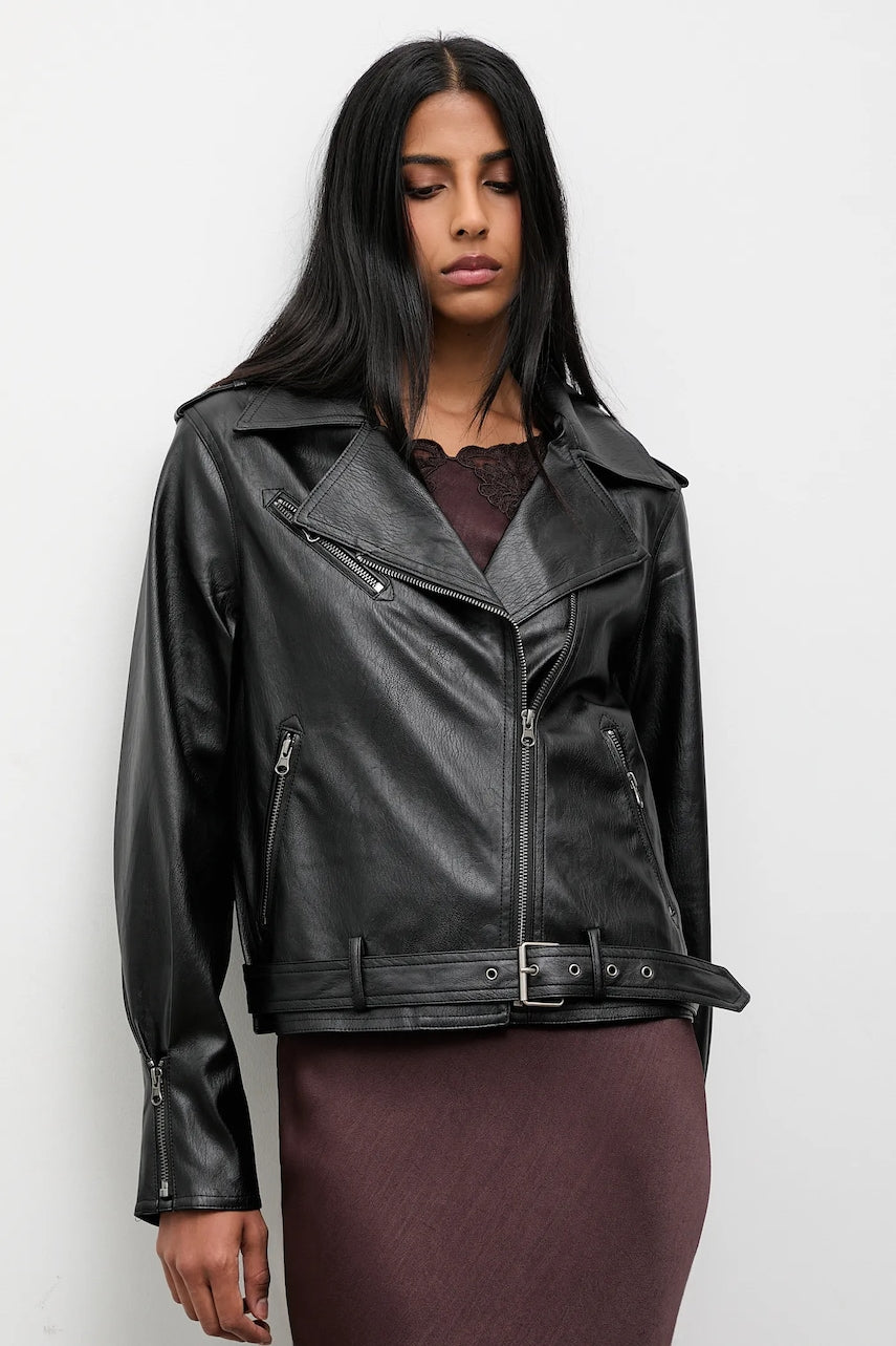 Biker jakna Answear.LAB črna barva