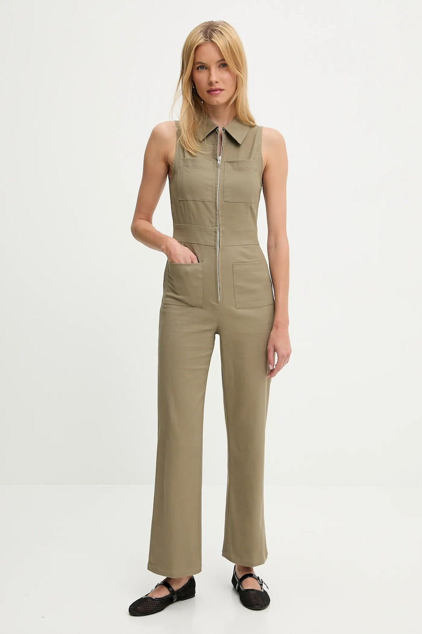 Kombinezon iz jeansa Answear.LAB zelena barva