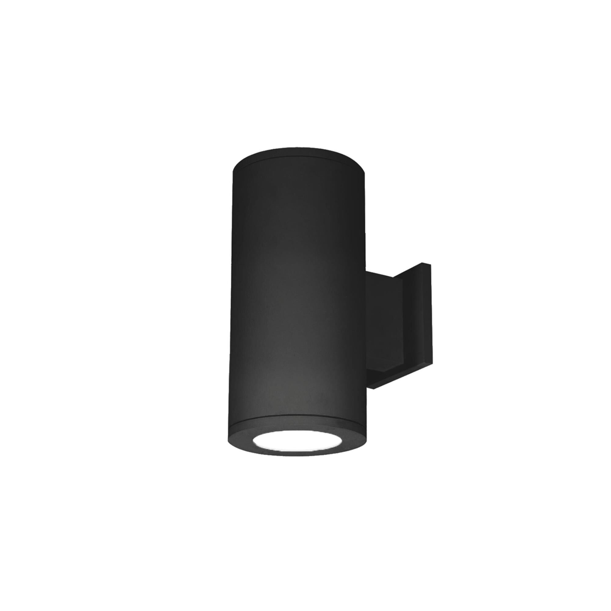 WAC Lighting Tube Architectural 12 Inch Tall 2 Light LED Outdoor Wall Light Tube Architectural - DS-WD05-F27B-BK - Transitional