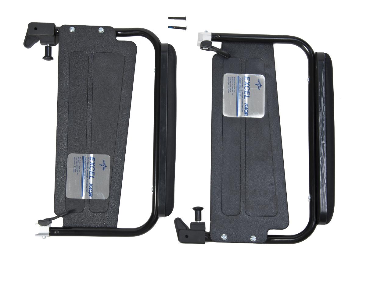 Swing-Back Full-Length Armrest Assembly For K4 Lightweight Wheelchairs, Pair