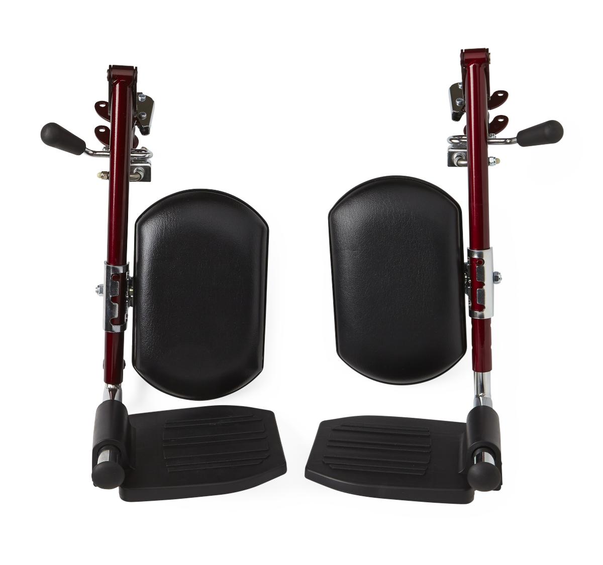 Red Elevating Leg Rest for Freedom Plus Lightweight Bariatric Transport Chair, Each