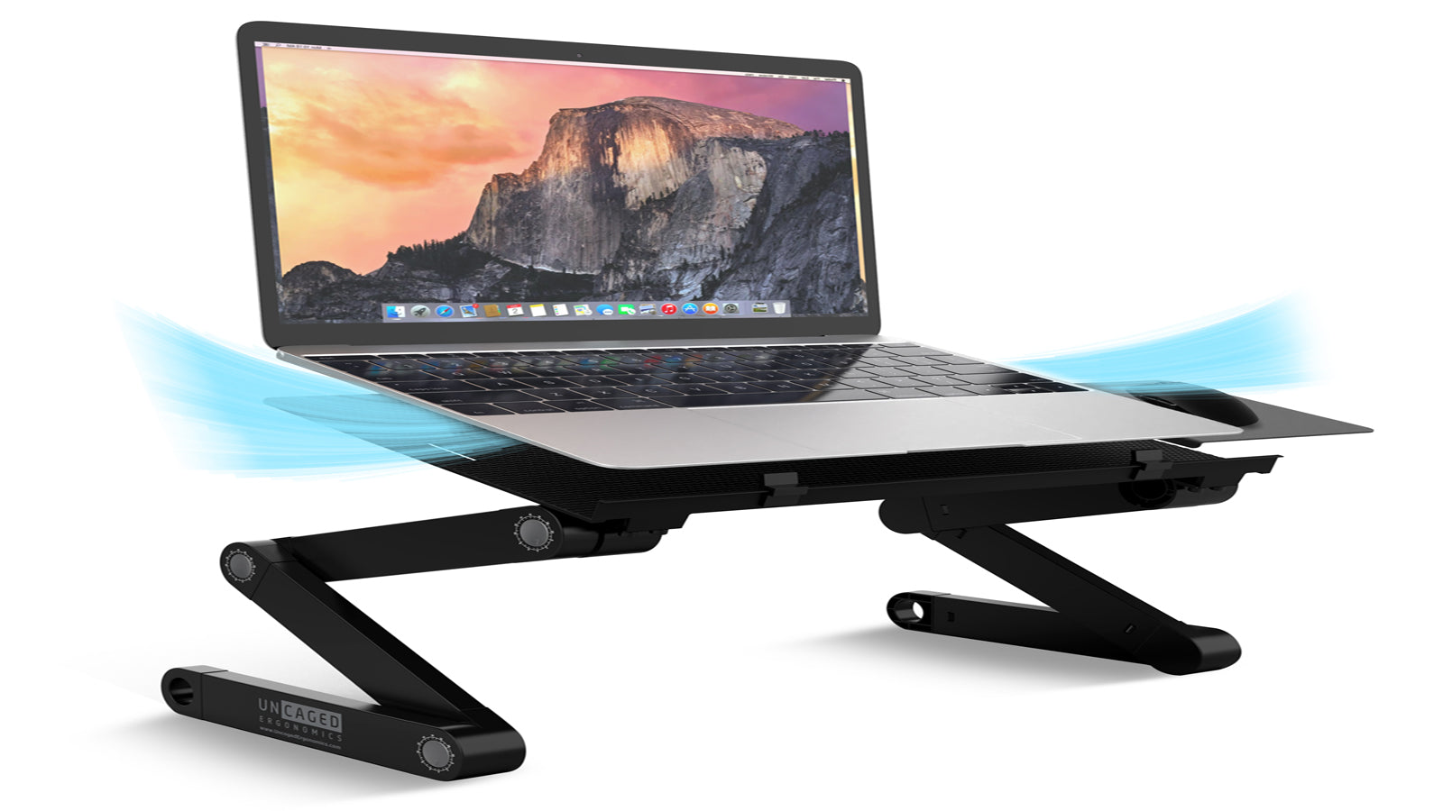 Uncaged Ergonomics WorkEZ Best: Laptop Stand with Mouse Tray