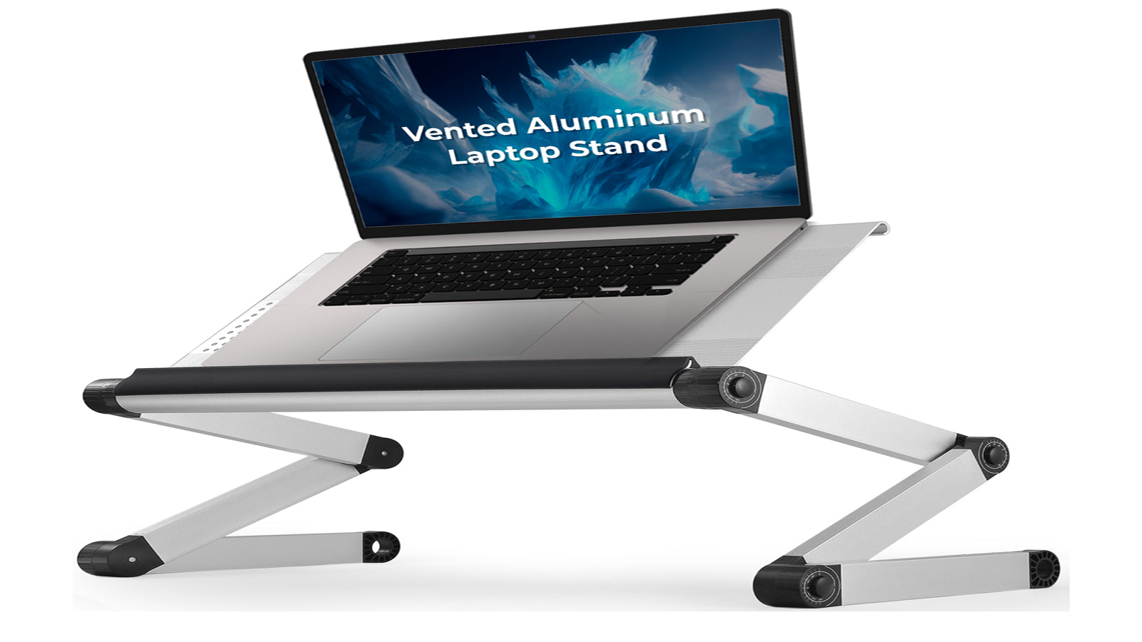 Uncaged Ergonomics WorkEZ Executive: 24" Height Laptop Stand Silver