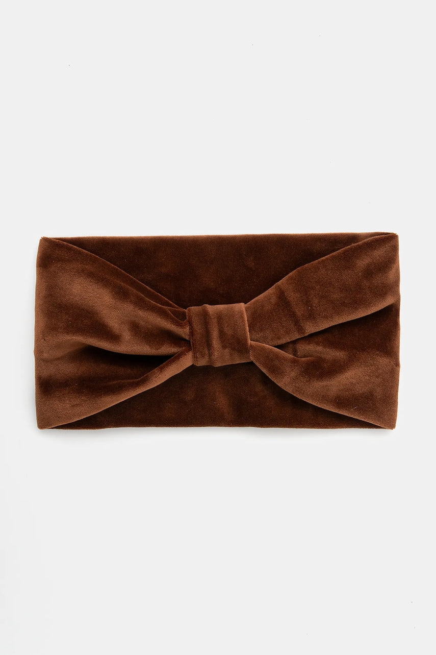 Traka za glavu Answear.LAB boja: smeđa, od tanke pletenine