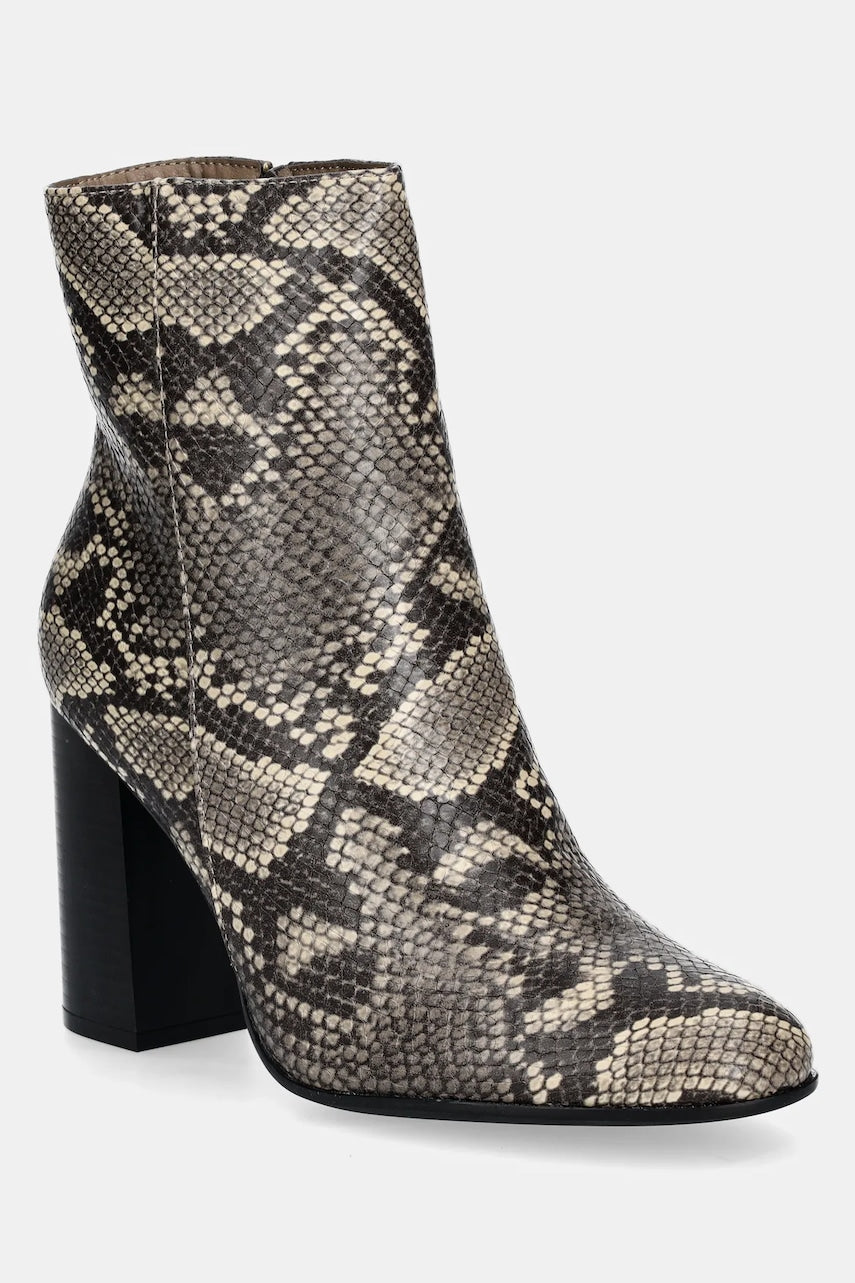 Gležnjače Answear.LAB za žene, boja: bež, s debelom potpeticom, sa srednje toplom podstavom