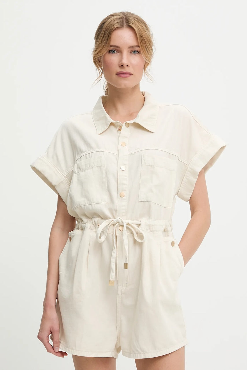 Kombinezon iz jeansa Answear.LAB bež barva