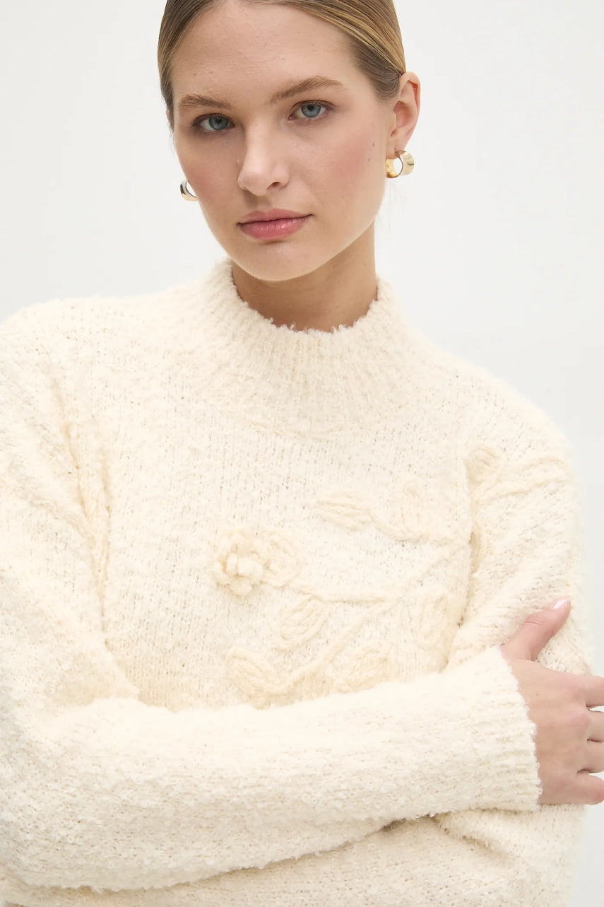 Pulover Answear.LAB za žene, boja: bež, topli, s poludolčevitom