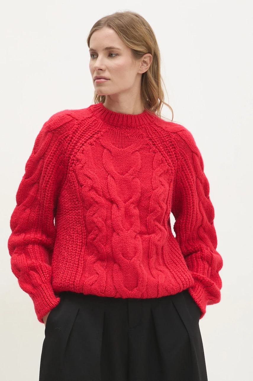 Pulover Answear.LAB za žene, boja: crvena, topli
