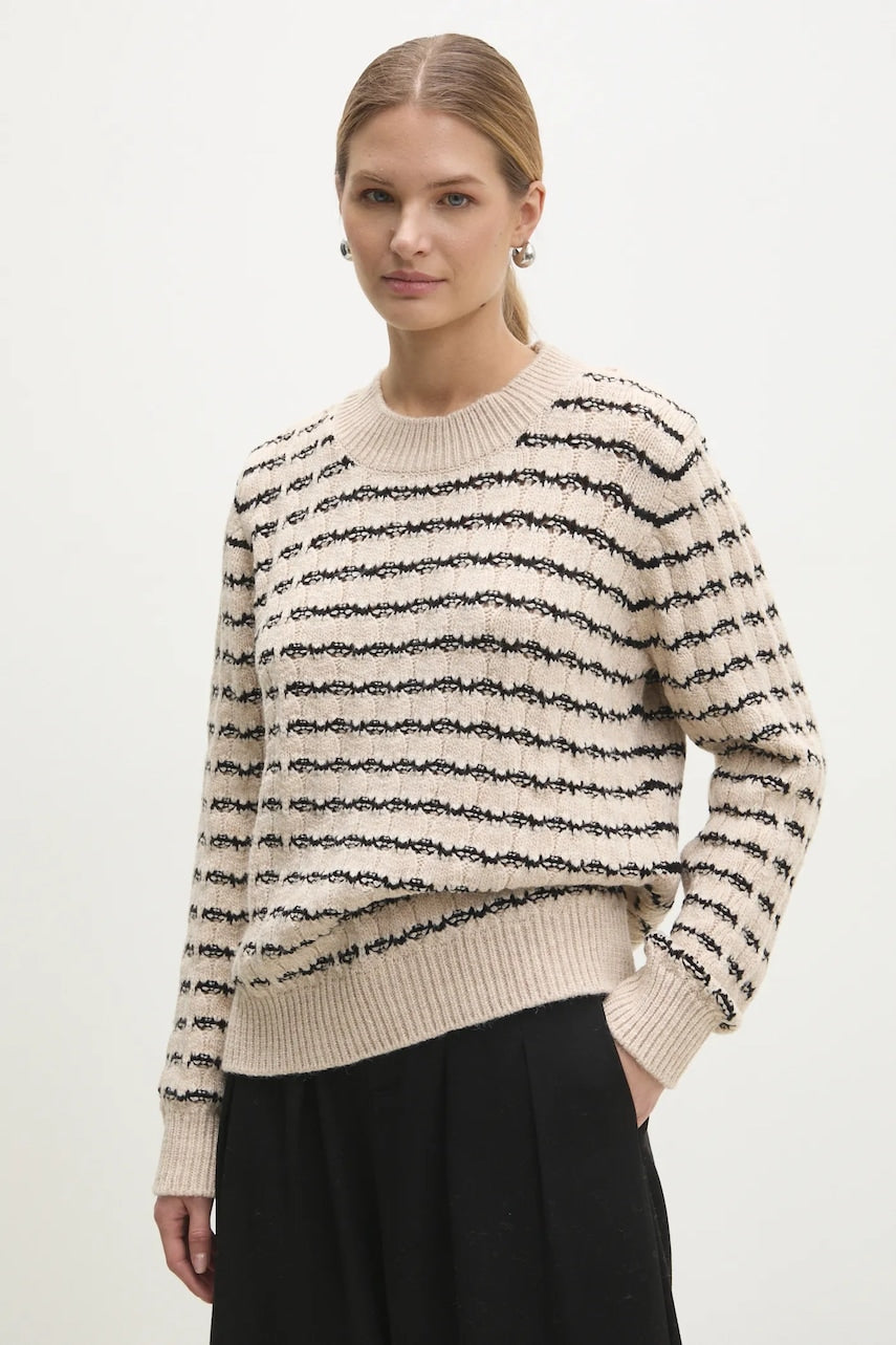 Pulover Answear.LAB za žene, boja: bež, topli