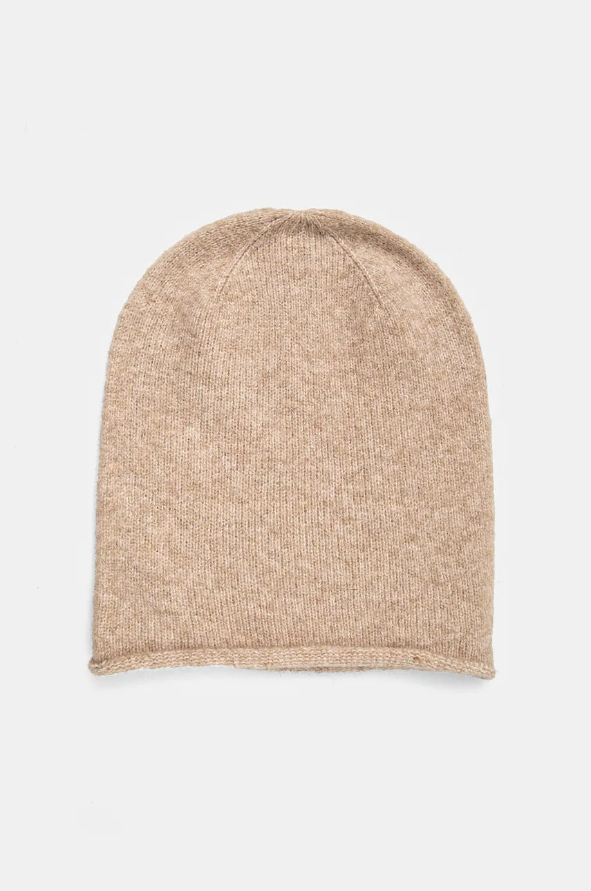 Vunena kapa Answear.LAB boja: smeđa, od tanke pletenine