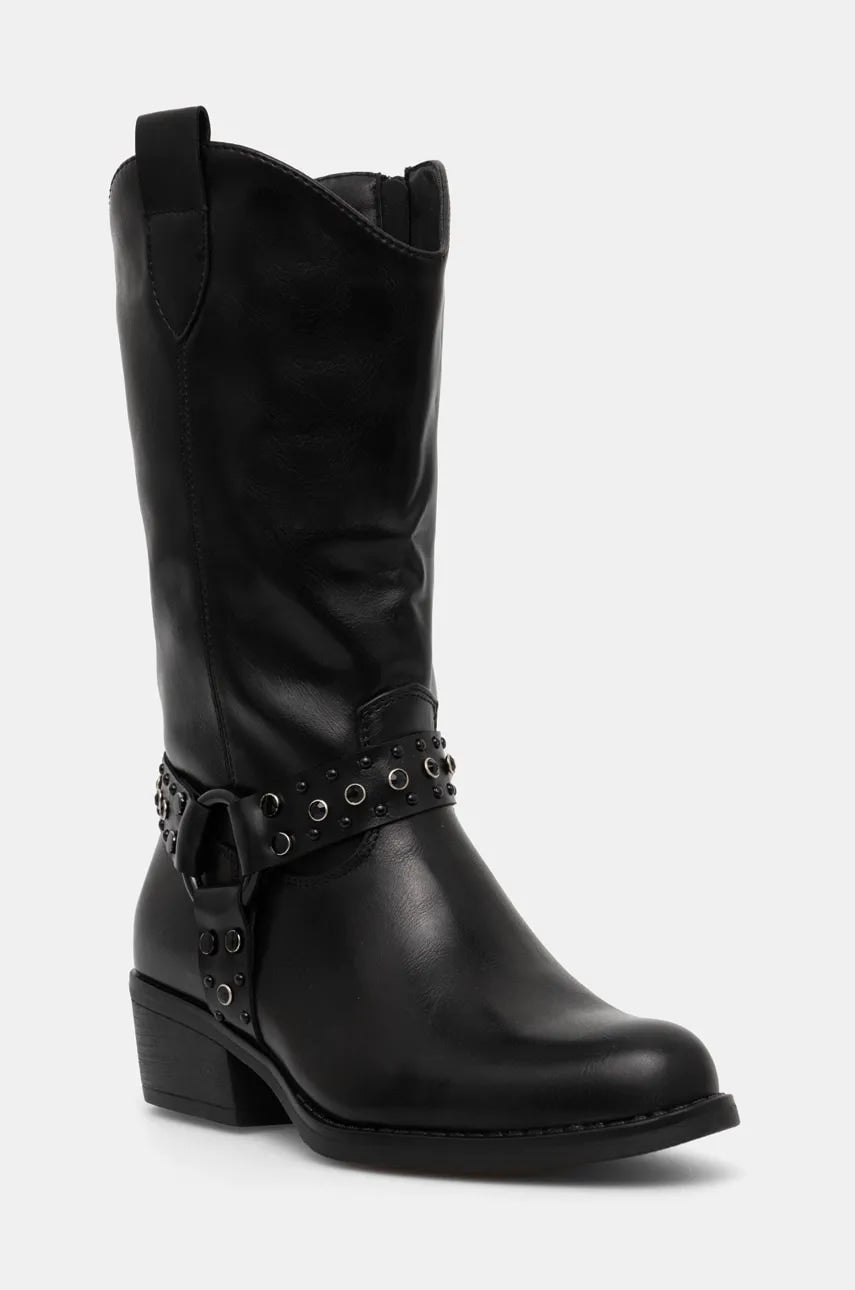 Kaubojske cipele Answear.LAB za žene, boja: crna, s debelom potpeticom, sa srednje toplom podstavom