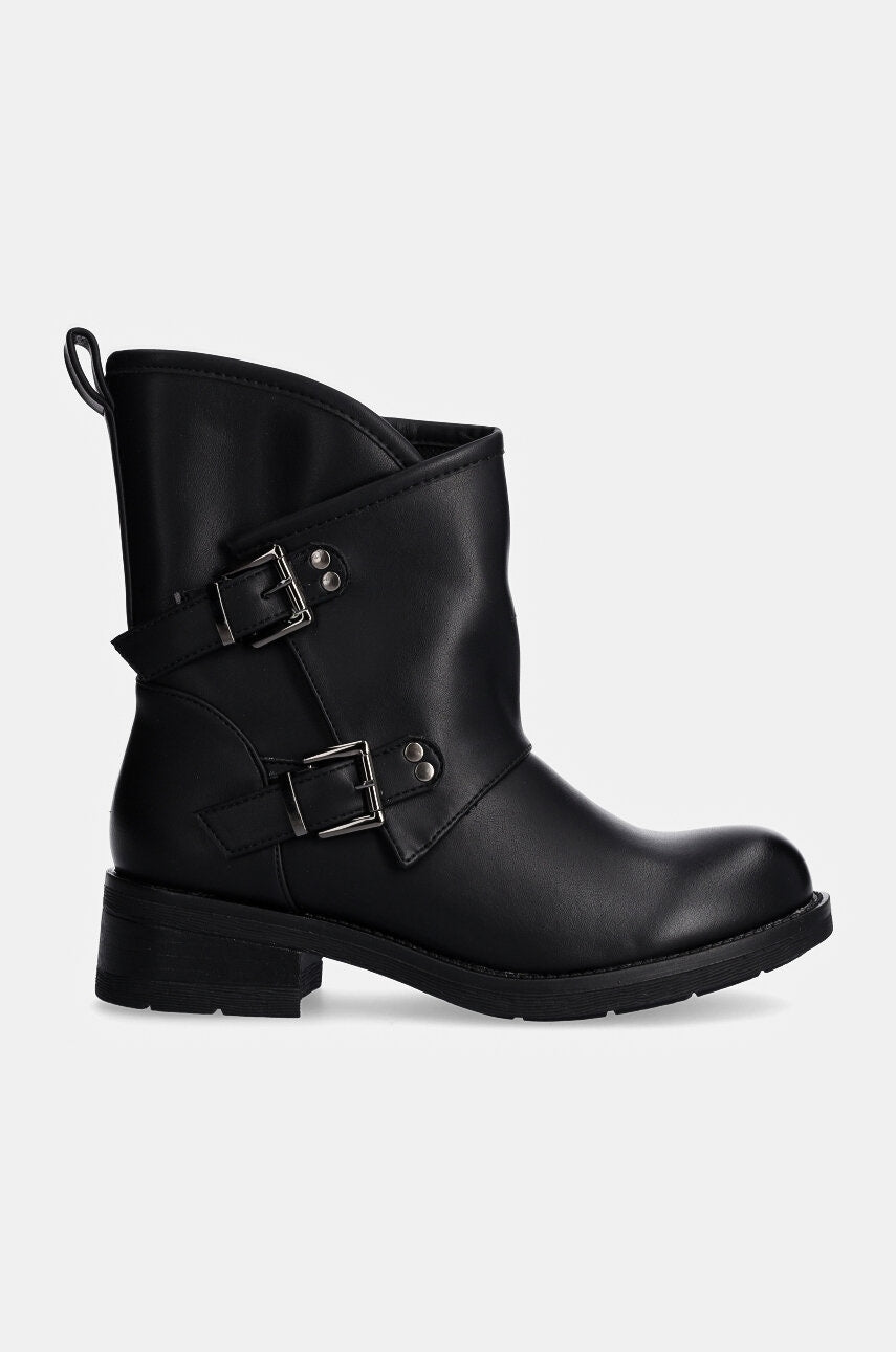 Gležnjače Answear.LAB za žene, boja: crna, s platformom, sa srednje toplom podstavom