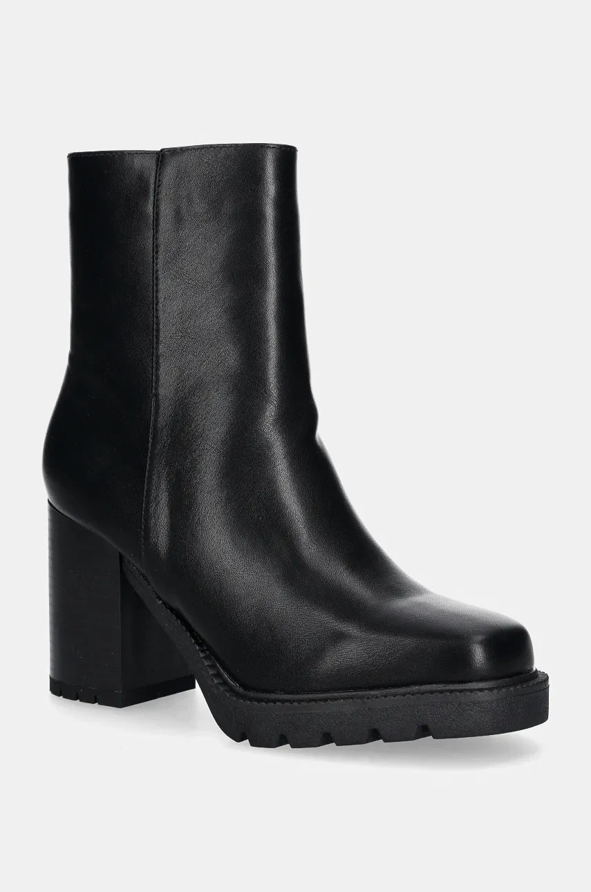 Gležnjače Answear.LAB za žene, boja: crna, s debelom potpeticom, s toplom podstavom