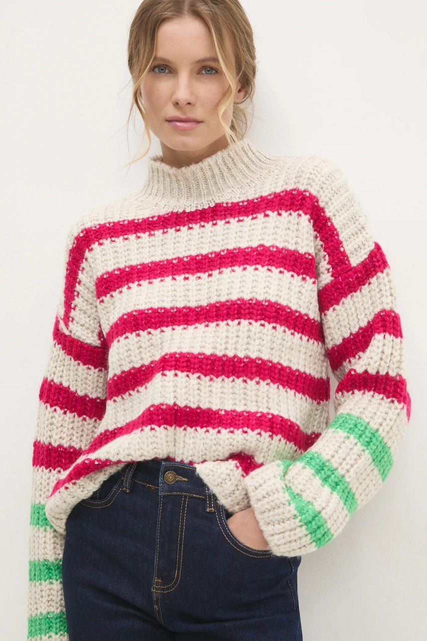 Pulover Answear.LAB za žene, boja: ružičasta, topli, s poludolčevitom