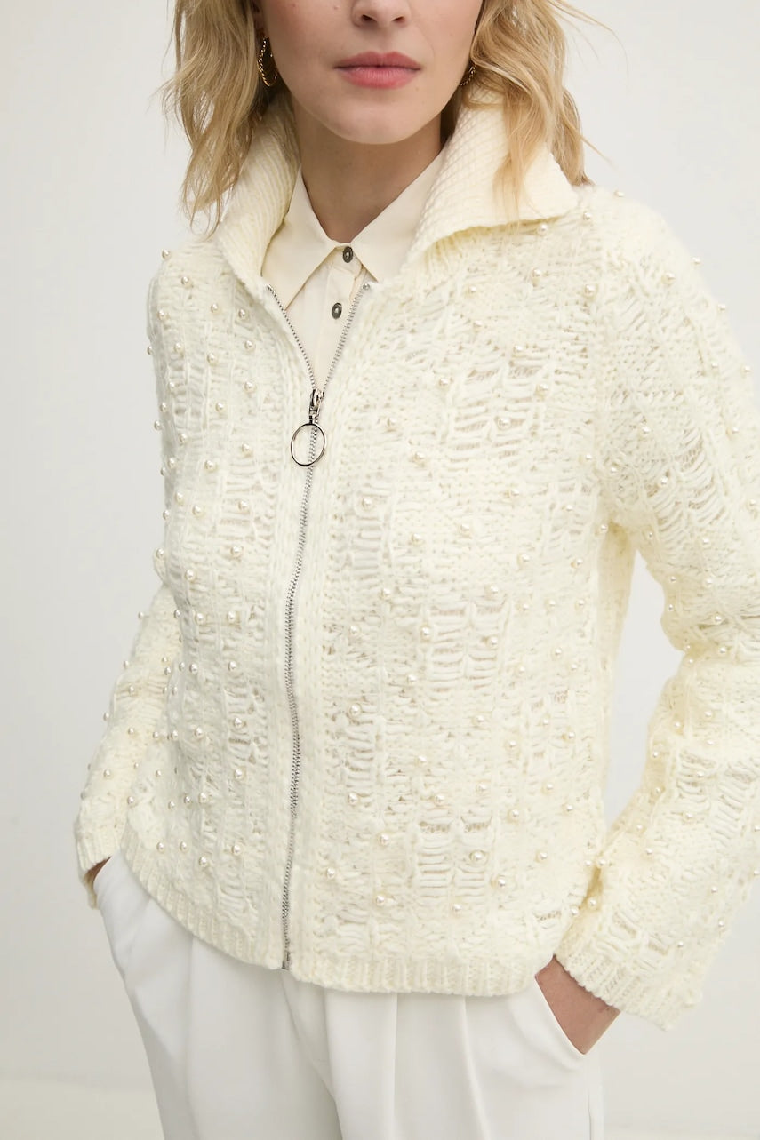 Kardigan Answear.LAB za žene, boja: bež, topli