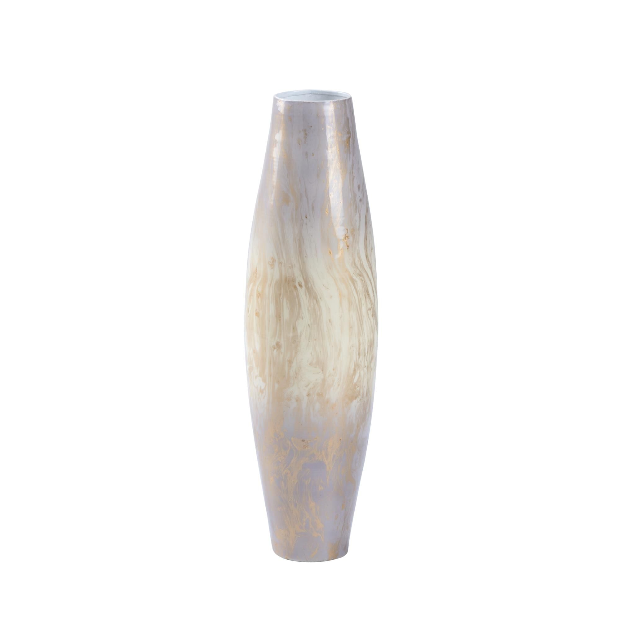 Wildwood Oyster Swirl Vase (Lg) Vase-Urn Oyster Swirl - 302348 - Modern Contemporary