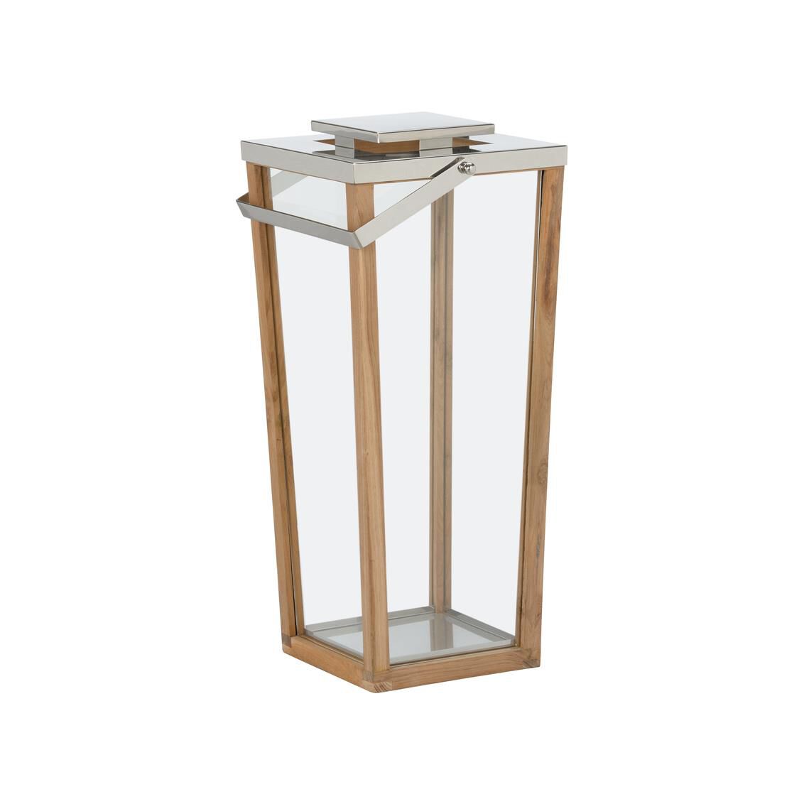 Wildwood Lanai Teak Hurricane Candle Holder Lanai Teak - 302772 - Modern Contemporary