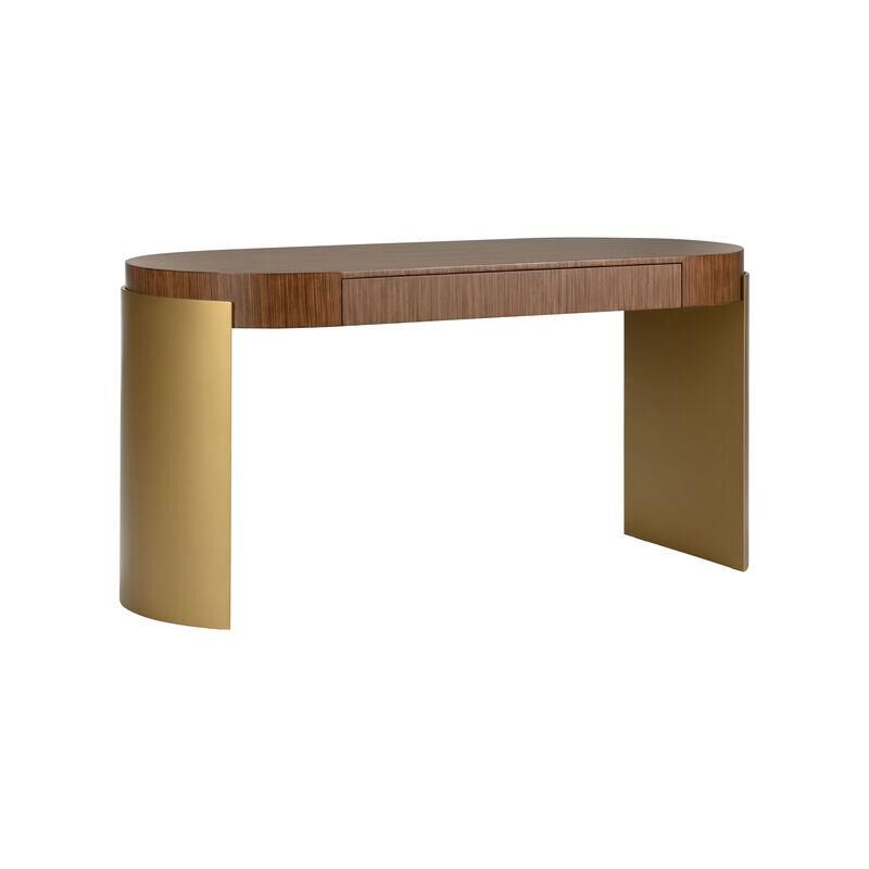 Wildwood Zebrano Desk Zebrano - 490830 - Modern Contemporary