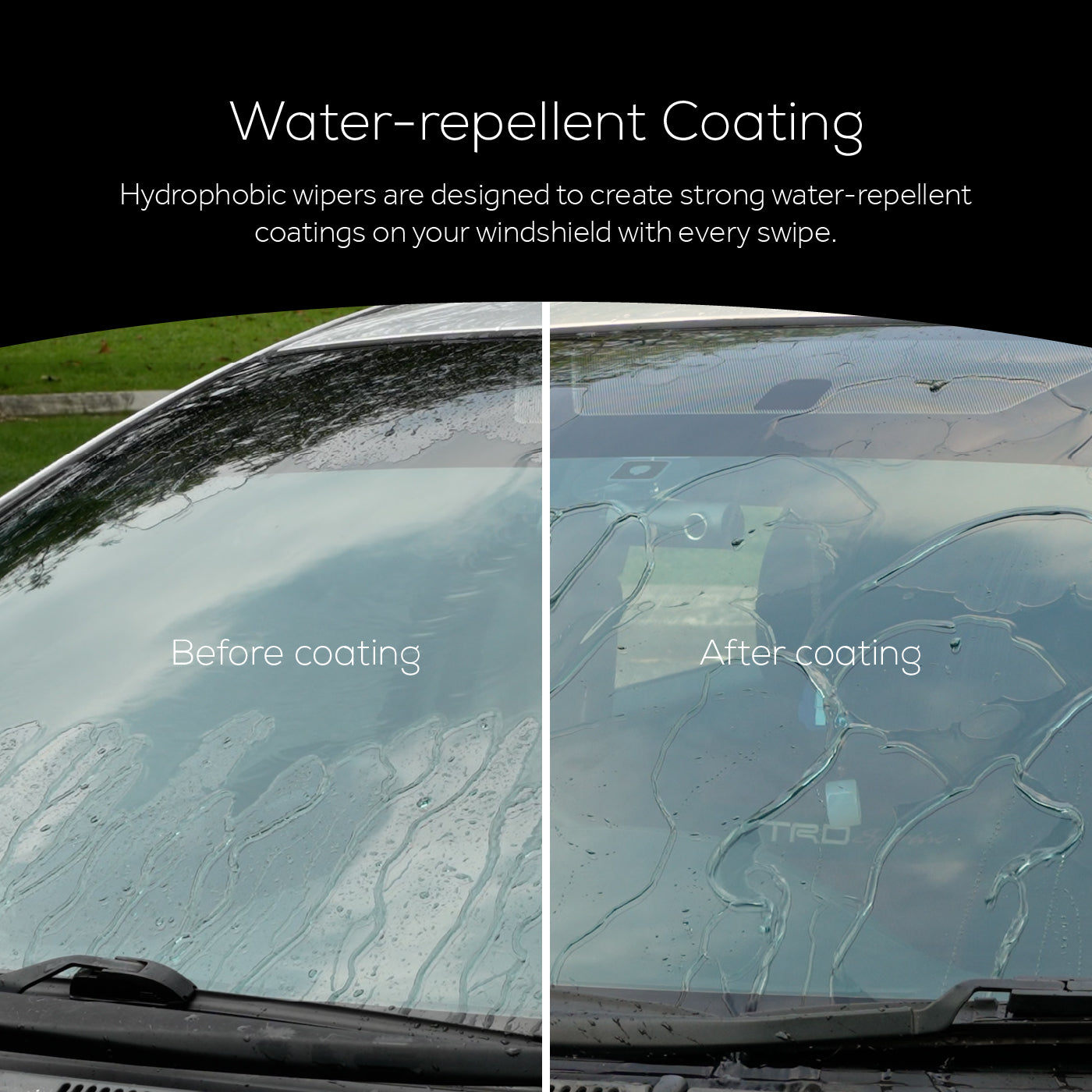 TRAPO Hydrophobic Wiper Blades for Kia Stinger (2018-2023)