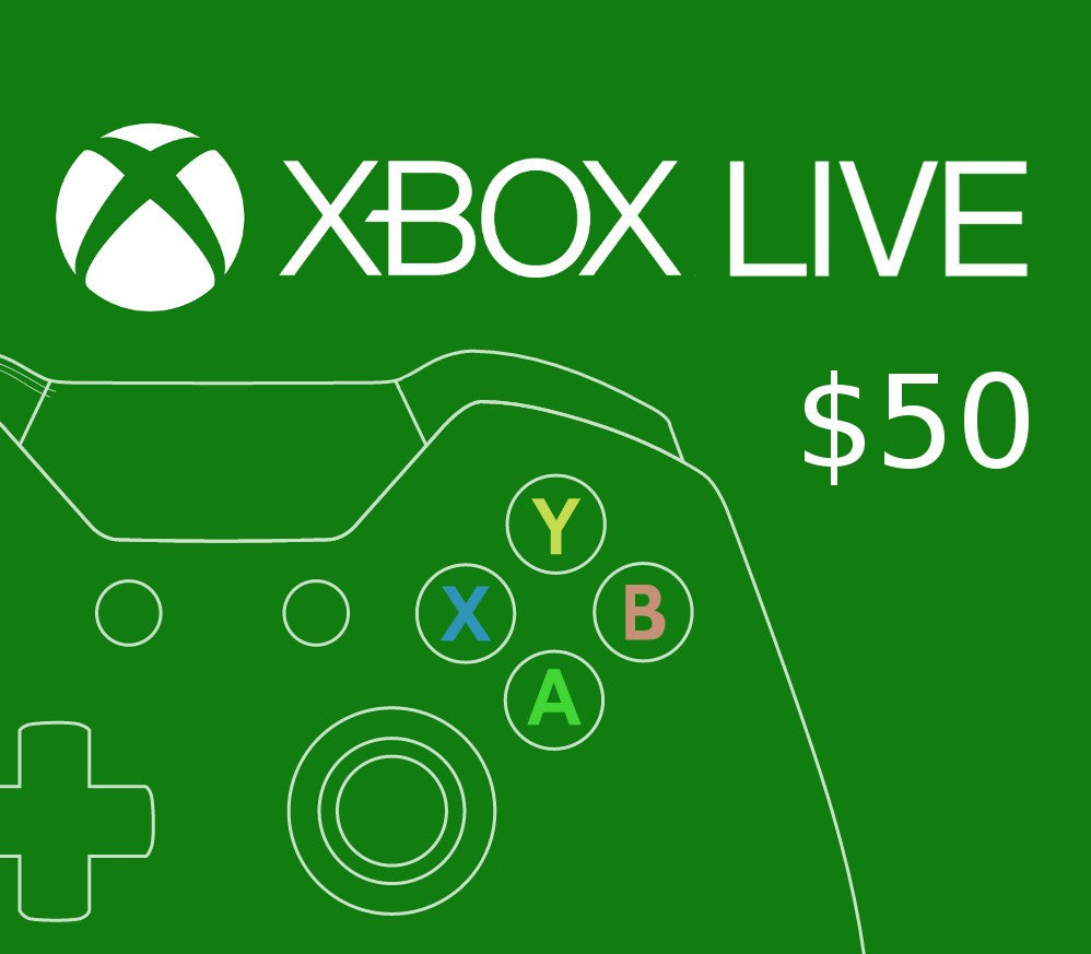 XBOX Live $50 Prepaid Card NZ