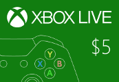 XBOX Live $5 Prepaid Card US