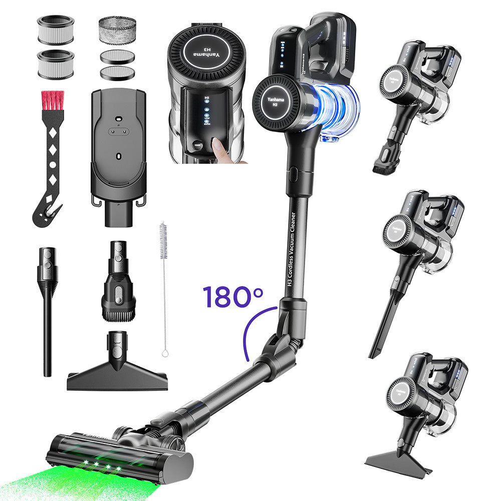 Yanhama H3 Cordless Vacuum Cleaner Black