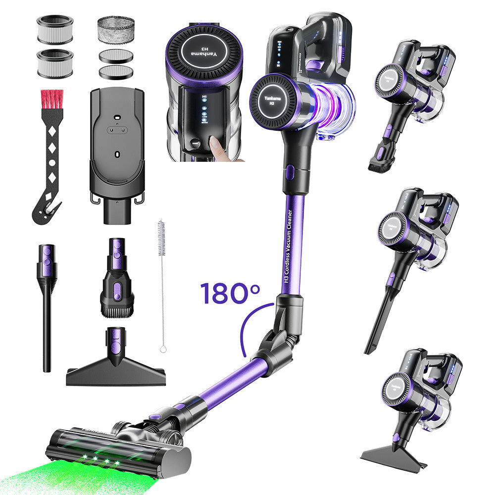 Yanhama H3 Cordless Vacuum Cleaner Purple