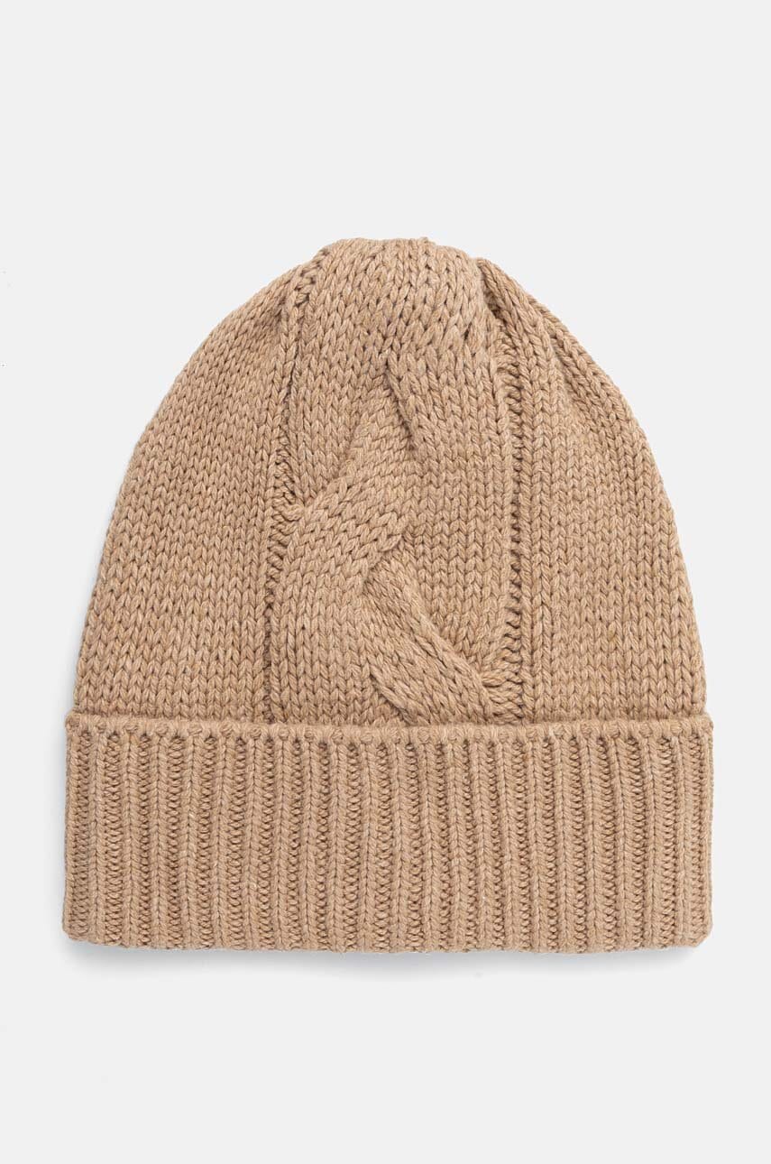 Kapa s dodatkom vune Silvian Heach JELLIG boja: smeđa, od tanke pletenine, GPA24353HA