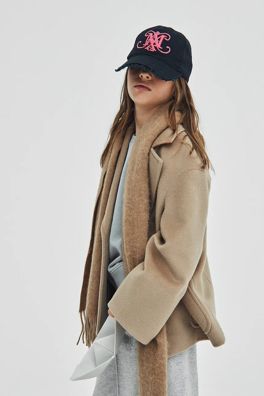 Otroški volneni plašč MAX&Co. MAXJ35F JACKET bež barva, MX0229