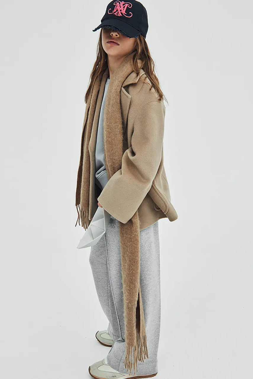 Hlače MAX&Co. MAXP30F TROUSERS siva barva, MX0187