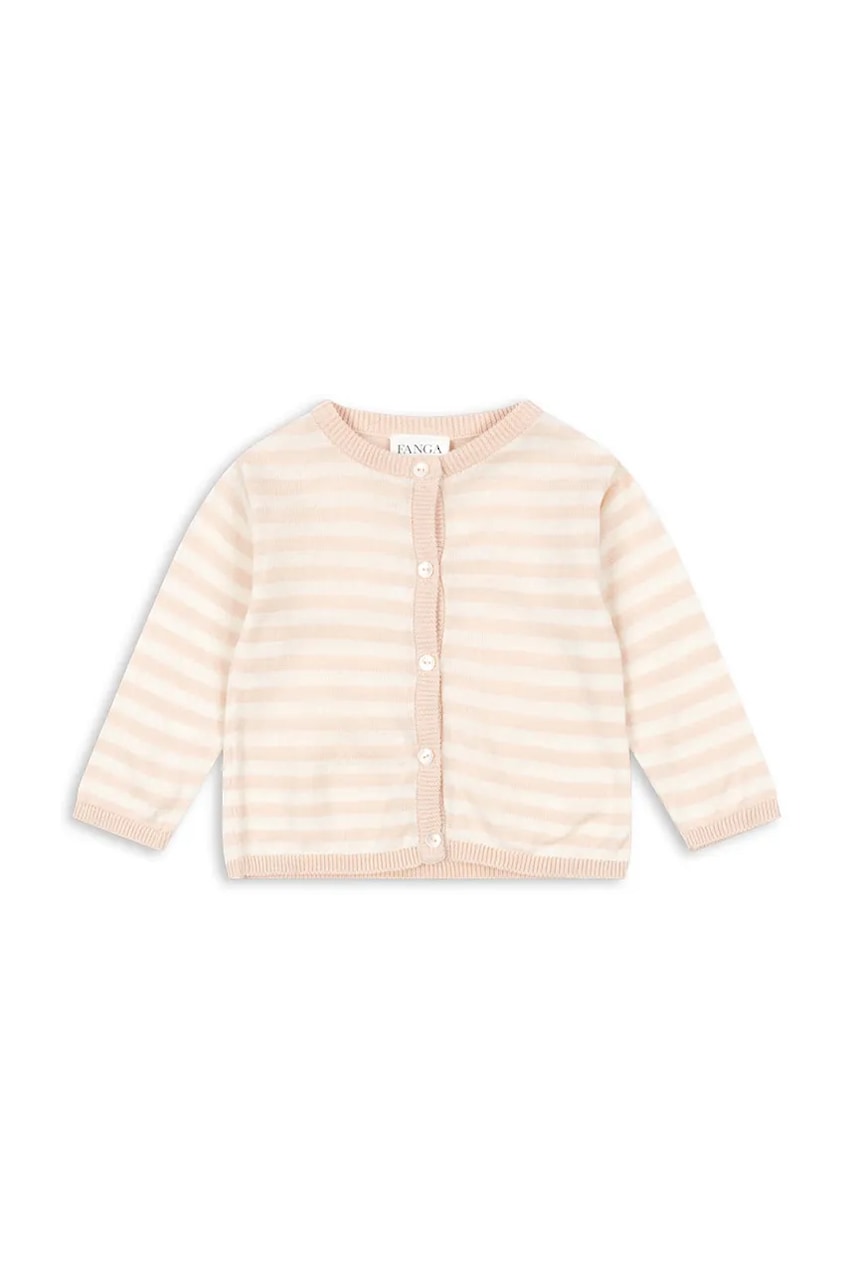 Kardigan za bebe Fanga Fontana VENTI KNIT CARDIGAN GOTS boja: bež, lagane, FA100058
