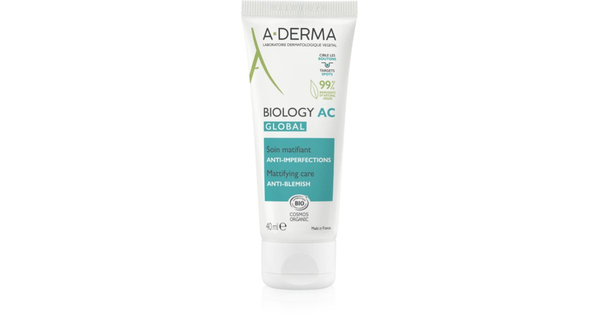 A-Derma Biology AC Global Mattifying Anti-Imperfections Treatment BIO 40ML