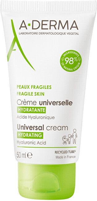 A-derma Hyaluronic Acid Moisturizing Cream (Universal) - Volume: 50 ml