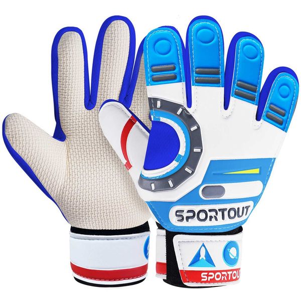 Football Goalie Gloves with Doub Wrist Protection and Non-Slip Latex MaterialXJ241227