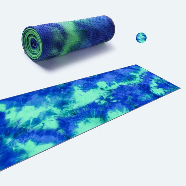 Fitness towels, anti slip sports environmentally friendly tie dye yoga mats, printed