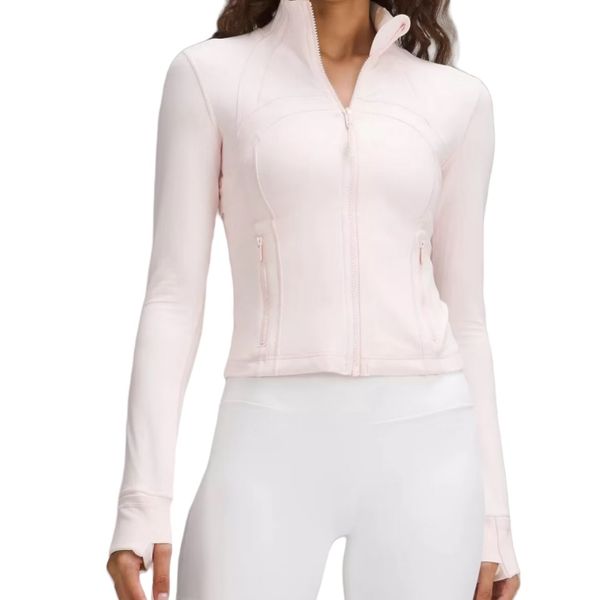 Cropped Jacket Women Top Yoga Zipper Women Workout Long Sleeve Tops Sport Coat Fiess Gym Breathable Quick Dry Activewear Sweatshirt Jogging