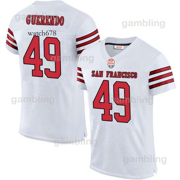 Mens-Youth ed 49 The 85 George 5 Trey 23 Christian 13 Brock 11 Brandon 10 Jimmy 99 Javon 17 Malik 33Tarvarius Custom Embroidery Football Jer