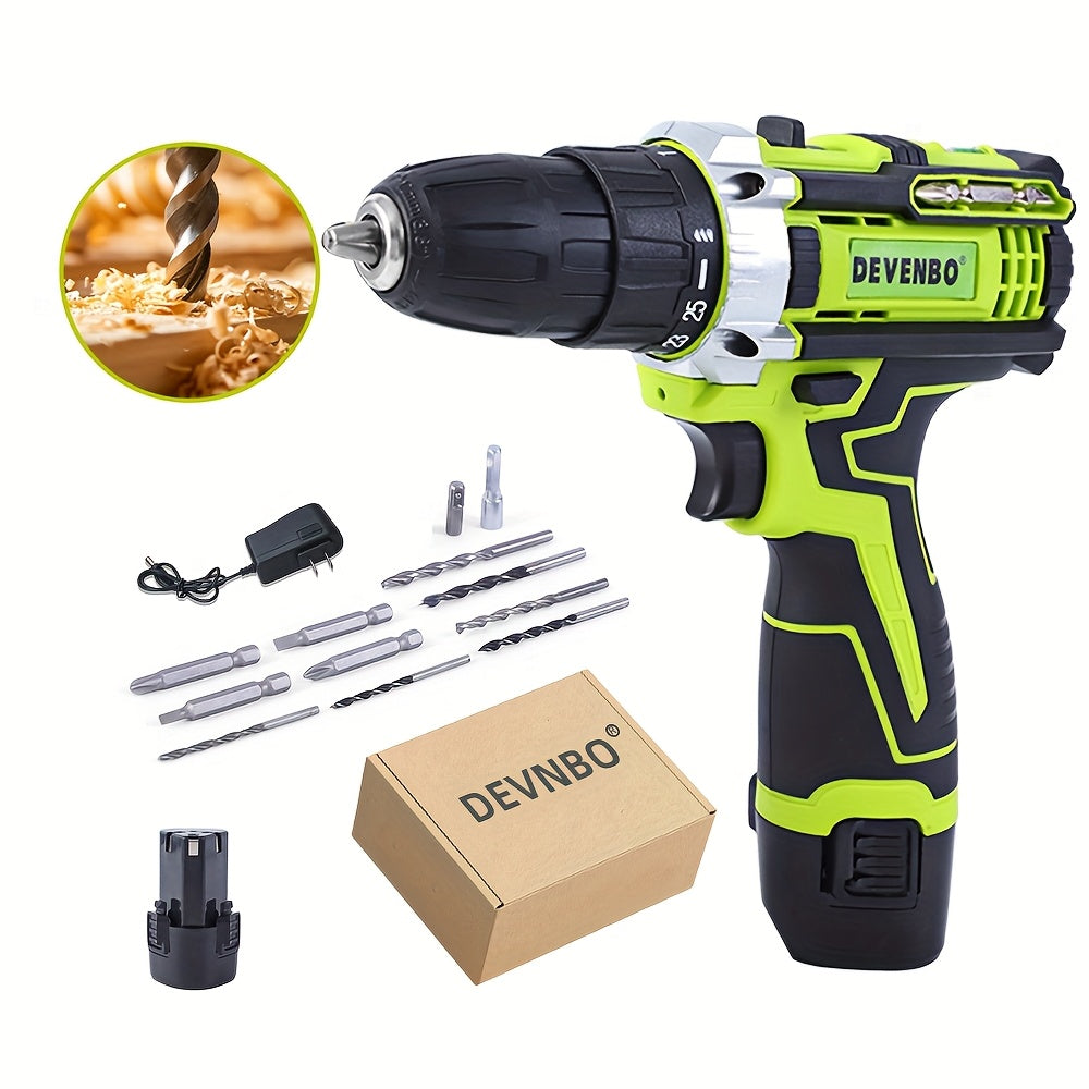 TEMU 21v Cordless Drill Set, Impact Drill With Carrying Case | Hand Tool Set | Home Tool Set, Suitable For Gardening Diy | Fall Home Decor | Outdoor
