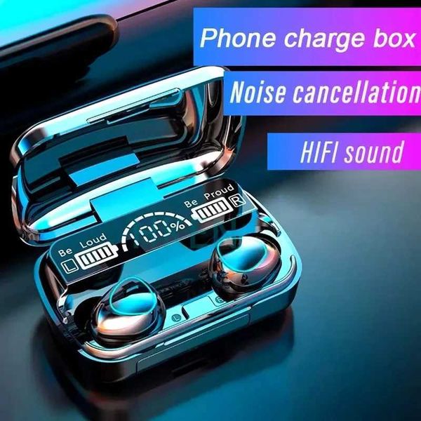 BSLIUFANG NEW Wireless Bluetooth Headset with Charge Box Earphones for android iPhone Headphones Noise Cancelling Mic EarbudsCL240801
